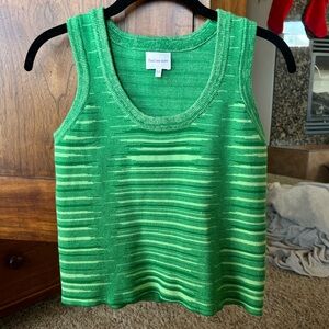 Find Me Now Green Striped Women's Tank Top